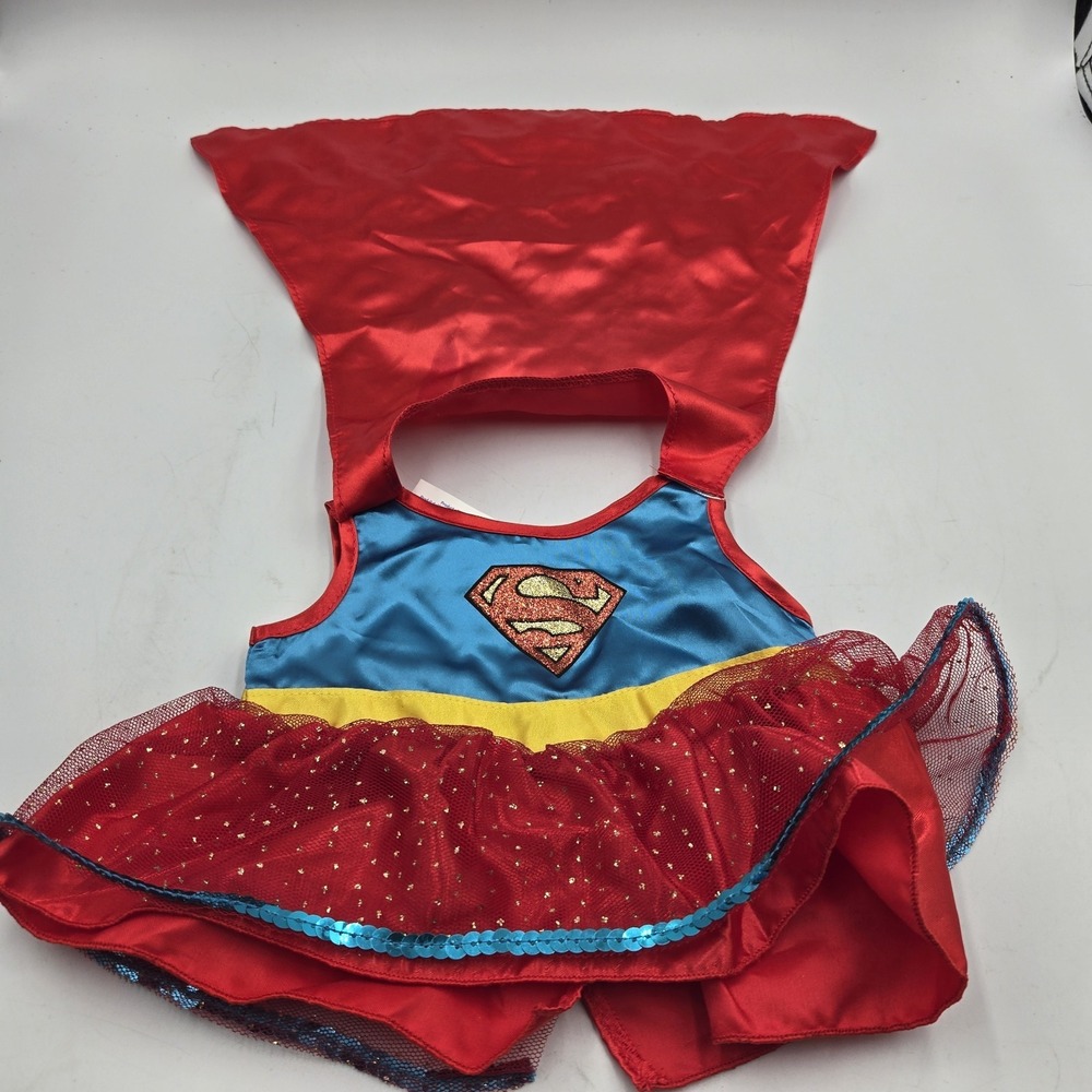 Build A Bear Supergirl Super Woman Outfit W/Cape DC Comics Costume Sequence